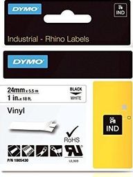 Dymo Dymo Rhino Band Vinyl black/white 24mmx5,5m