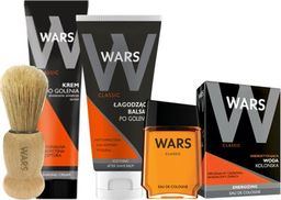 Wars Wars Krem do golenia+Balsam po+Woda kolońska+Pędzel uniwersalny