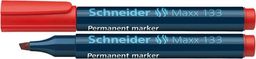  Schneider Marker permanentny SCHNEIDER Maxx 133, ścięty, 1-4mm, czerwony