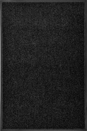  vidaXL Wycieraczka z możliwością prania, czarna, 60 x 90 cm
