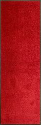  vidaXL Wycieraczka z możliwością prania, czerwona, 60 x 180 cm