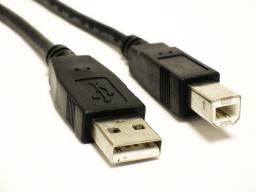 Kabel USB Sharkoon USB-A - USB-B 5 m Czarny (4044951015283)