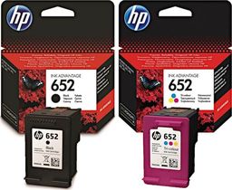 Tusz HP Zestaw tuszy 652 czarne i kolorowe (652 CMYK)