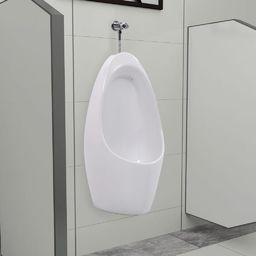 Pisuar vidaXL Pisuar wiszący z systemem spłukującym, ceramiczny