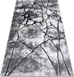  Dywany Łuszczów Dywan nowoczesny COZY 8873 Cracks Popękany beton - Strukturalny, dwa poziomy runa ciemny szary, 120x170 cm