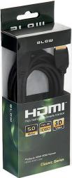 Kabel Blow HDMI - HDMI 5m czarny (92-605#)