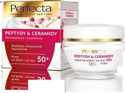 Perfecta Peptydy & Ceramidy 50+  Redukcja zmarszczek i nawilżenie