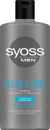  Syoss Syoss Men Clean & Cool Szampon odświeżający - włosy normalne i przetłuszczające 440ml