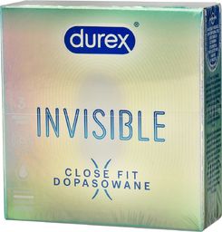  Durex  Durex Prezerwatywy Invisible Close Fit - dopasowane 1op.-3szt
