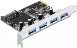 Kontroler Delock PCIe 2.0 x1 - 4x USB 3.0 (89297)