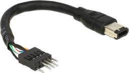 Delock Firewire 6-pin - Firewire 4-pin, 0.16m, Czarny (82379)