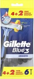  Gilette Maszynki Gillette Blue 3 6szt.-Woreczek uniwersalny