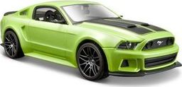 Maisto Maisto Ford Mustang Street Racer 2014: wierny model samochodu 1:24, z otwieranymi drzwiami i maską, gotowy model, zielony (531506)
