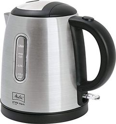 Czajnik Melitta Melitta Prime Aqua Mini Top 1018-03 BK, 1 litr, optyka, srebrny czajnik, plastik, 1 litr, stal nierdzewna. czarny