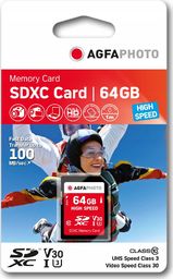 Karta AgfaPhoto Agfa SD SDXC 64 GB Class 10 UHS-I/U1 V30 (SB6036)