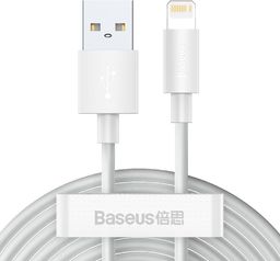 Kabel USB Baseus USB-A - Lightning 1.5 m Biały (6953156230316)