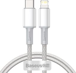 Kabel USB Baseus USB-C - Lightning 2 m Biały (6953156231955)