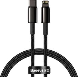 Kabel USB Baseus USB-C - Lightning 1 m Czarny (6953156232037)