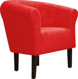  Galeriatrend Fotel klubowy Monaco Mikrowelur Czerwony Salon Dom