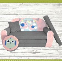  Galeriatrend Sofa kanapa dla dzieci rozkładana Bird Grey