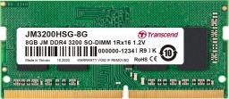 Pamięć do laptopa Transcend JetRam, SODIMM, DDR4, 8 GB, 3200 MHz, CL22 (JM3200HSG-8G)