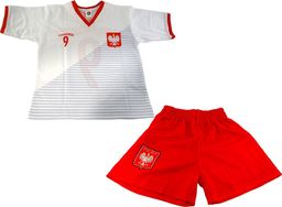 Reda Komplet piłkarski Reda Polska Lewandowski 2018 junior biało-czerwony 152