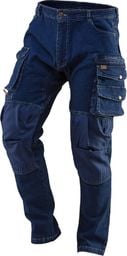  Neo Spodnie robocze (Spodnie robocze DENIM, wzmocnienia na kolanach, rozmiar L)
