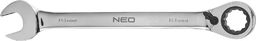  Neo Klucze oczkowe (Klucz płasko-oczkowy z grzechotką i przełącznikiem 18 mm)