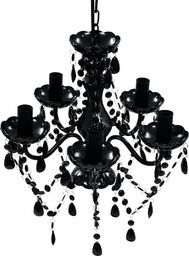 Lampa wisząca Lumes Czarny klasyczny żyrandol do salonu - E959-Rokis