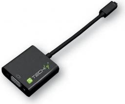 Adapter AV Techly HDMI Micro - D-Sub (VGA) czarny (302938)