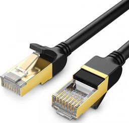  Ugreen Okrągły kabel sieciowy UGREEN NW107 Ethernet RJ45, Cat.7, STP, 1.5m (czarny)