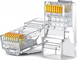  Ugreen Ugreen 10x wtyk wtyczka złączka końcówka RJ45 8P8C Cat 6 przezroczysty (50961)