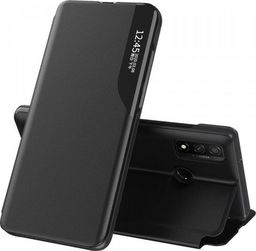 Hurtel Eco Leather View Case elegancki futerał etui z klapką i funkcją podstawki Huawei P40 Lite czarny uniwersalny (63641-uniw) - 63641-uniw