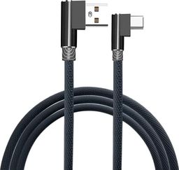 Kabel USB Aptel USB-A - USB-C 1 m Czarny (4347-uniw)
