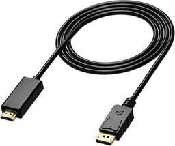 Kabel Aptel DisplayPort - HDMI 1.8m czarny (4297-uniw)