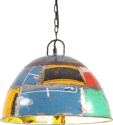 Lampa wisząca vidaXL Industrialna lampa wisząca, 25 W, kolorowa, okrągła, 41 cm, E27