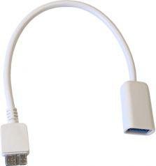 Kabel USB Art USB-A - microUSB Biały (KABADA USB3/MIUSB AL-OEM-161)