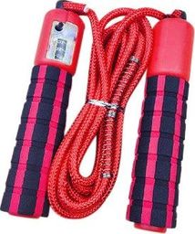 Hurtel Skakanka z licznikiem skoków podskoków do fitness crossfit czerwony uniwersalny (60296-uniw) - 60296-uniw