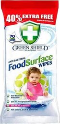Green Shield Chusteczki nawilżane Green Shield 70 szt. - do powierzchni mających kontakt z żywnością uniwersalny