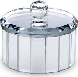  Pigmejka Szkatułka szklana srebrna Kryształ 10,5x12,5x12,5 uniwersalny