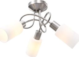 Lampa sufitowa vidaXL Lampa sufitowa z ceramicznymi kloszami na 3 żarówki E14