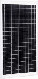 vidaXL Panel słoneczny, 30 W, polikrystaliczny, aluminium i szkło