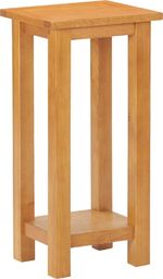  vidaXL Stolik boczny, 27x24x55 cm, lite drewno dębowe