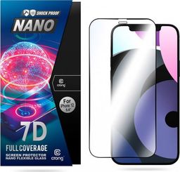  Crong Crong 7D Nano Flexible Glass - Niepękające szkło hybrydowe 9H na cały ekran iPhone 12 Mini