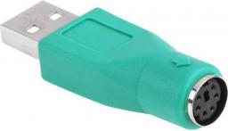Adapter USB USB - PS/2 Zielony  (ZLA0502-1)