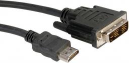 Kabel Roline HDMI - DVI-D 3m czarny (11.04.5532)