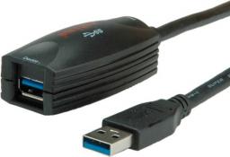 Kabel USB Roline USB-A - 5 m Czarny (12.04.1096)