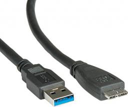 Kabel USB Roline USB-A - 0.8 m Czarny (11.02.8873)