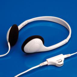 Słuchawki Value stereo z regulacją głośności, biały (15.99.1316)
