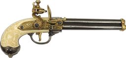  Denix Trzylufowy Włoski Pistolet Skałkowy (1016/l)